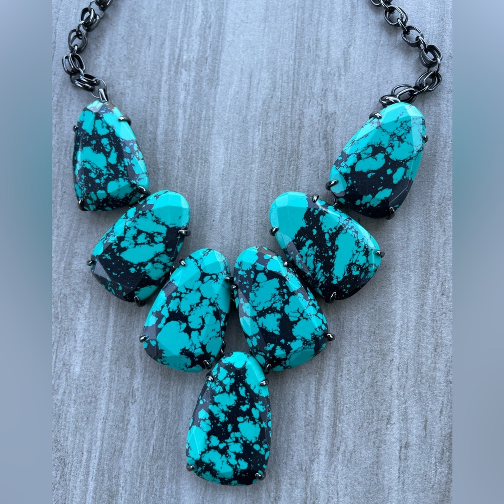 Kendra Scott Variegated Teal Harlow